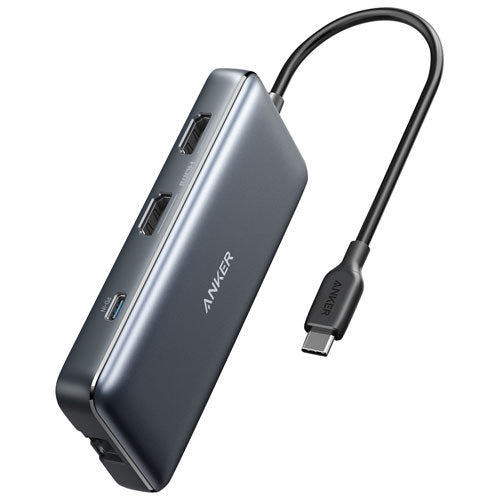 Concentrador USB-C 8 en 1 Anker con dos puertos HDMI 4K (A8380HA1-5)