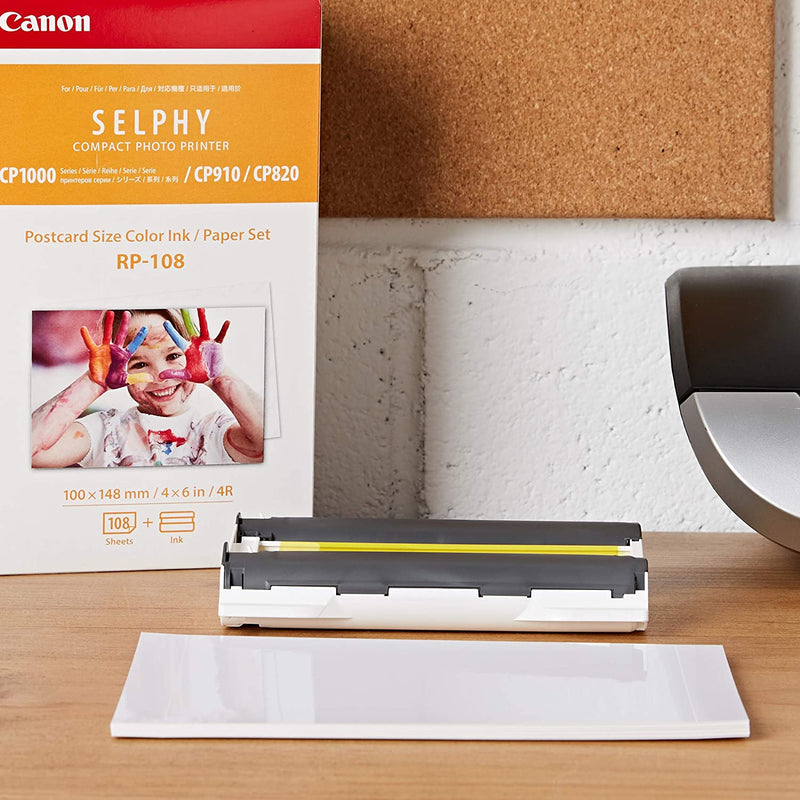 Papel/tinta de color de alto rendimiento Canon Selphy RP-108