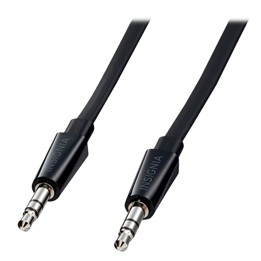 Insignia 0.91m (3 ft.) Flat 3.5mm Auxiliary Cable (NS-LW16F-C)
