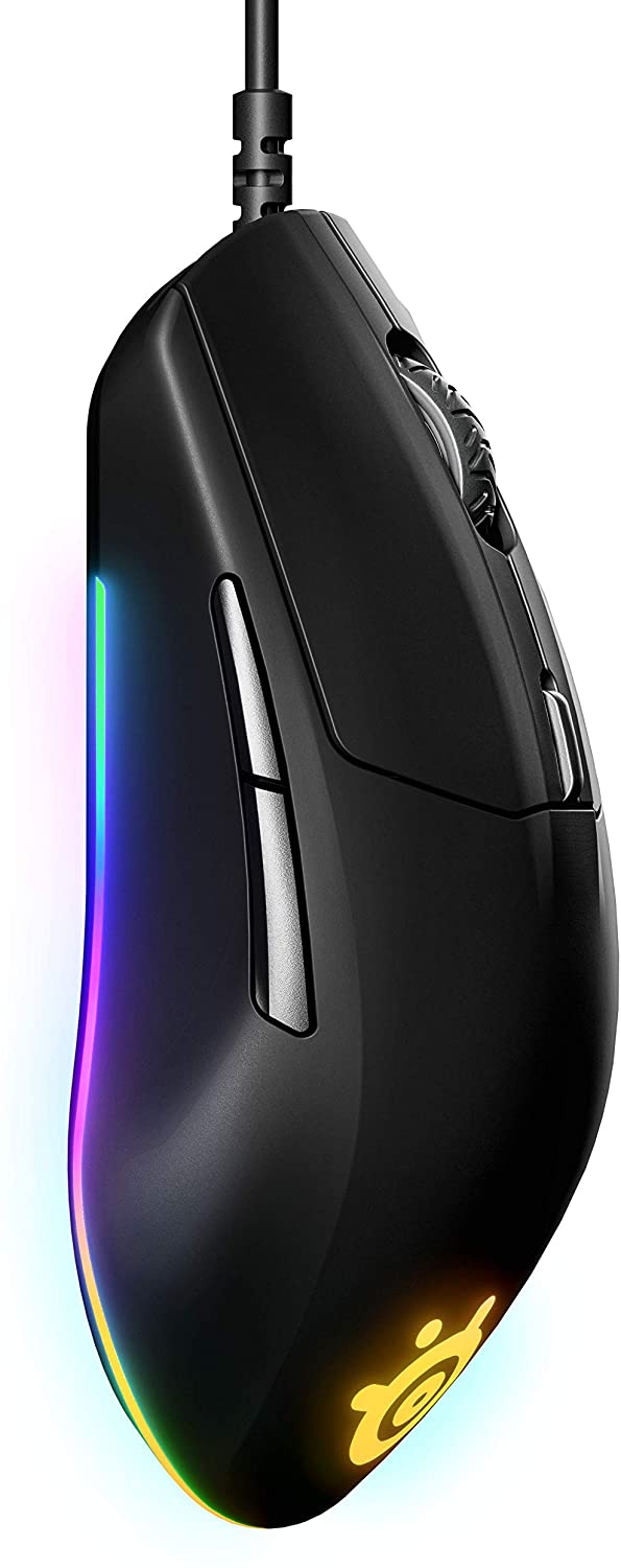 Rival 3 Steelseries 8 Gaming Mouse, 500 CPI Black