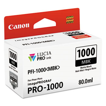 Cartouche d'encre Canon PFI-1000 noir mat