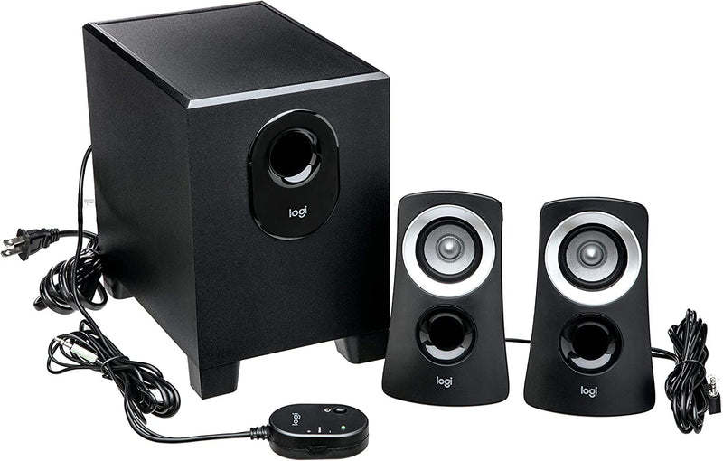 Logitech 2.1 Multimedia Speaker System with Subwoofer - 50 Watts