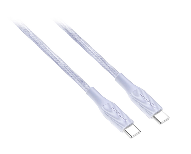 Câble tissé USB-C à USB-C de 1,5 m (4,9 pi) d'Insignia (NS-MCCC5GR22-C)