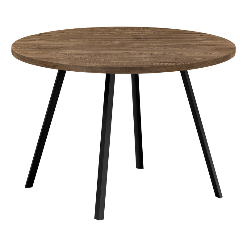 Wood and black metal kitchen table (I 1150)