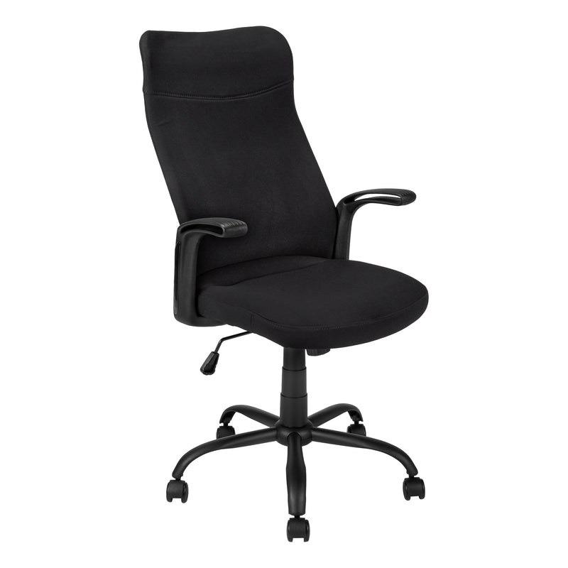 Office chair in black fabric (I 7248)
