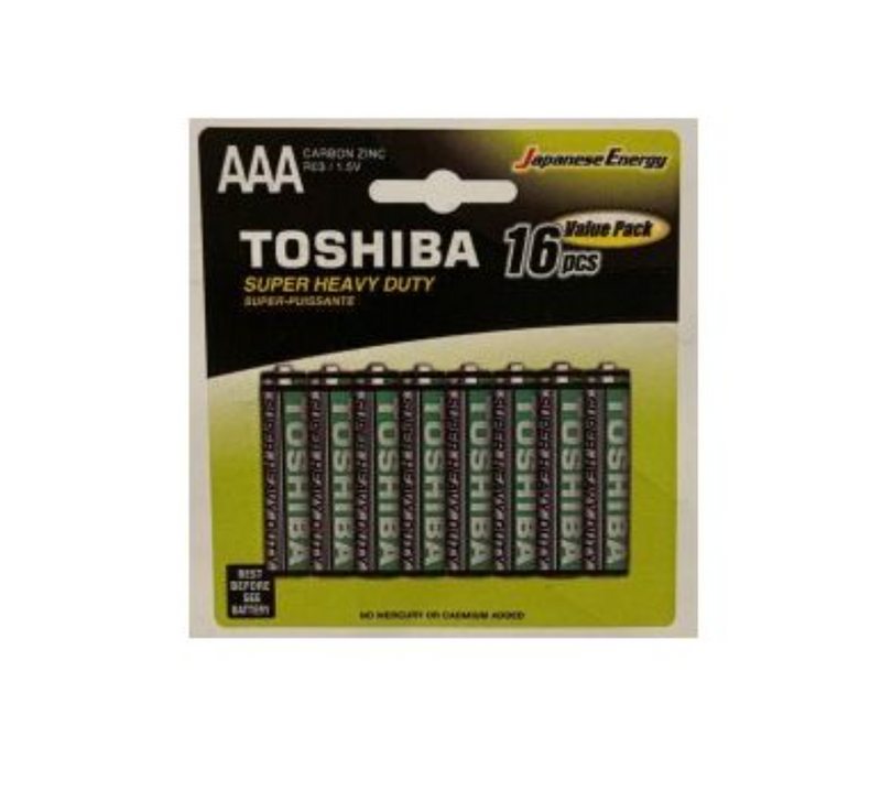 Toshiba AAA Batteries - 16 Pack