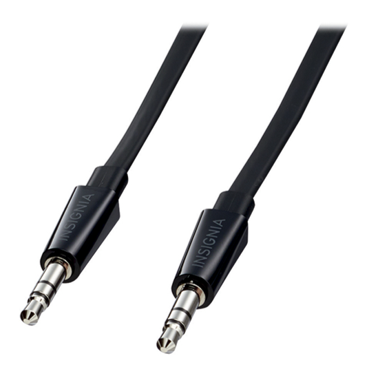 Insignia 1.80m (6ft.) Flat 3.5mm Auxiliary Cable (NS-MP3AX-C)