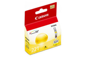 Cartouche d'encre Canon CLI-221 jaune