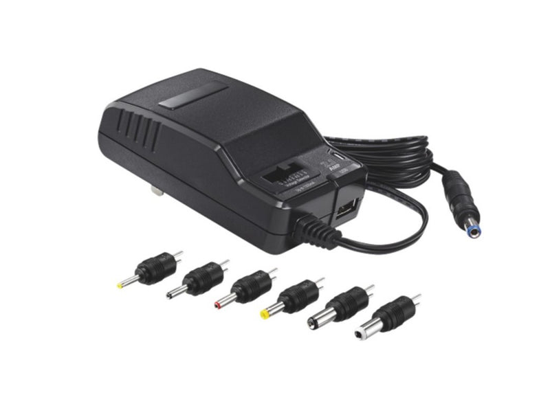 Insignia Universal AC Adapter with USB Port (NS-AC1200-C) 