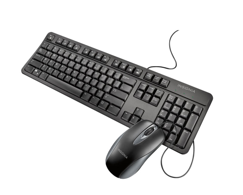 Combo de teclado óptico y mouse Insignia - Inglés