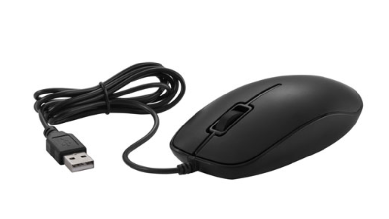 Ratón óptico con cable USB Insignia - Negro