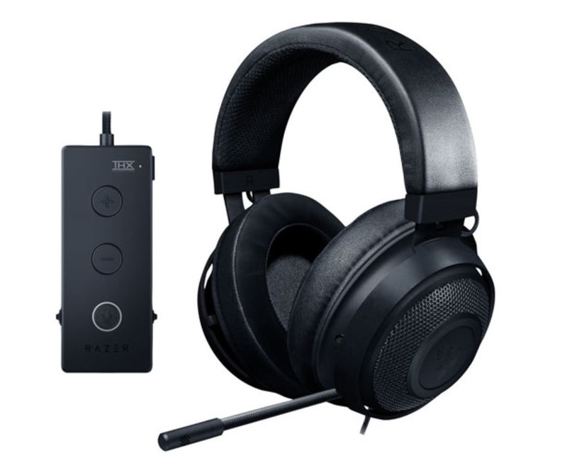 Razer Kraken Wired Gaming Headset with USB Audio Controls - Black (RZ04-02830100-R3U1)