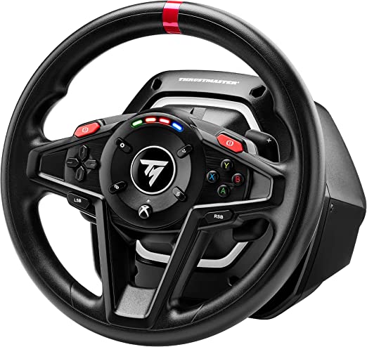 Volant de course Thrustmaster T128 à retour de force avec pédales magnétiques (XBOX Series X/S, One, PC)